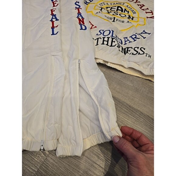 Retro 80s Mike Tyson Boxing VINTAGE Track Jogging DEADSTOCK Zip Jacket Pant XL - Picture 9 of 13